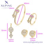 Women Jewelry Set Manufacturer - XUPING X000446414 14K Gold Plated Professional Lady