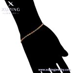 Anklet Manufacturer - XUPING X000730620 Multicolor Spiral Link Alloy Foot Chain