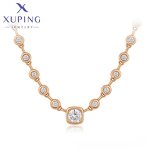 Women Necklace Manufacturer - XUPING X000850158 18K Gold Plated Fine Simple Fashion