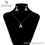 Women Jewelry Set Manufacturer - XUPING 61532 Alphabetic Earring Necklace Copper
