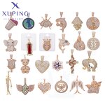 Men Pendant Manufacturer - XUPING Gold Plated Animal Cross Iced Out Hip Hop Rapper
