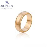 Women Ring Manufacturer - XUPING X000821413 18K Gold Plated Minimalist Wedding Copper