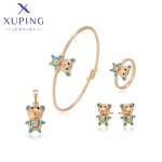 Kids Jewelry Set Manufacturer - XUPING A00716757 Cute Animal Bear Copper Child Set