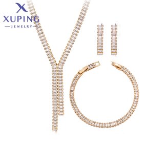 Bridal Jewelry Set Manufacturer - XUPING 14SET248502 18K Gold Plated Wedding Women