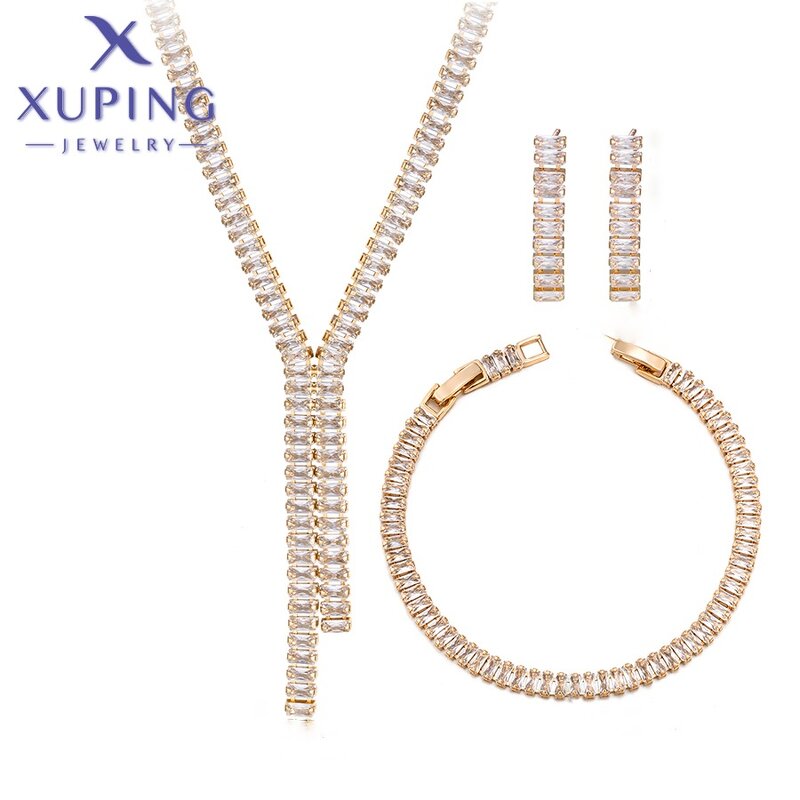 Bridal Jewelry Set Manufacturer - XUPING 14SET248502 18K Gold Plated Wedding Women