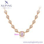 Women Necklace Manufacturer - XUPING X000850158 18K Gold Plated Fine Simple Fashion