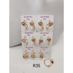 Huggie Earring Manufacturer - XUPING 2025 Korean Flower Star Gold Plated Small Hoop
