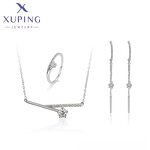 Women Jewelry Set Manufacturer - XUPING 64692 Platinum Plated Hexagonal Crystal Exquisite