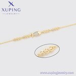 Women Bracelet Manufacturer - XUPING X000979925 14K Gold Plated Environmental Copper