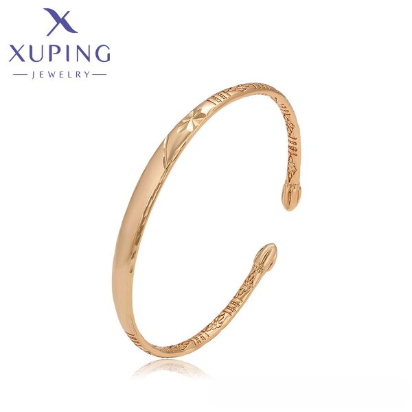 Women Bangle Manufacturer - XUPING X000835473 18K Gold Plated No Stone Daily Wear