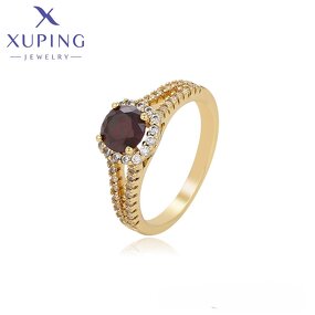 Neutral Ring Manufacturer - XUPING X000974372 14K Gold Plated Luxury Vintage Simple