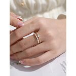 Women Ring Manufacturer - XUPING Gold Plated 18K Copper Big Stone Engagement Wedding