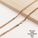 Men Necklace Manufacturer - XUPING Gold Plated Cuban Wheat Popcorn Rope Link Chain