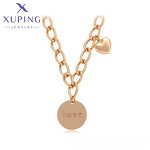 Women Necklace Manufacturer - XUPING A00733995 18K Gold Plated Heart Minimalist