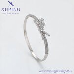 Women Bangle Manufacturer - XUPING X000794047 Platinum Plated Simple Cute Bow Fashion