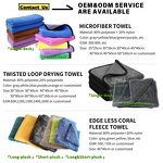 Drying Towel Manufacturer - Microfiber Twisted Loop 1000-1200GSM
