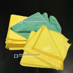 Microfiber Towels Manufacturer - Premium 16"x16" Yellow 36 Pack Plush 400 Gsm Edgeless