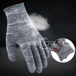 Work Safety Gloves Manufacturer - High Quality Dark Grey Cotton Knitted for Garden Cleaning