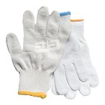Work Safety Gloves Manufacturer - Popular Products White Anti-slip Cotton Yarn Knitted