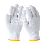 Work Gloves Manufacturer - High Quality Durable Thicken Black Knitted Cotton Hand Safety