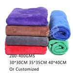Car Wash Towel Manufacturer - Factory Wholesale 40*40cm 350gsm Super Absorption Coral Fleece