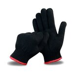 Work Safety Gloves Manufacturer - Hot Selling Wear-resisting Durable Black 100% Cotton