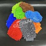 Car Wash Mitt Manufacturer - Factory Double-sided Waterproof Microfiber Chenille Glove