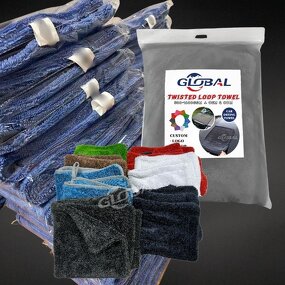 Car Drying Towel Manufacturer - 1200-1800gsm Green Wholesale Twisted Loop for Detailing