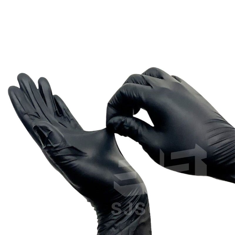 Nitrile Gloves Manufacturer - 100 Pcs Box 4mil 6mil Black Pure Examination Industrial