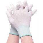 Work Safety Gloves Manufacturer - Hot Sale Carbon Fiber Anti-static ESD Finger Top Fit PU