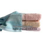 Towel Set Manufacturer - Custom Logo Classical Plain Soft Highly Absorbent 100% Cotton
