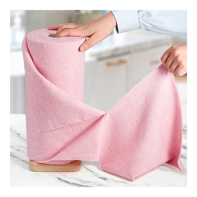 Microfiber Towel Roll Manufacturer - Washable Reusable Tear Away 25*25cm for Home Garage