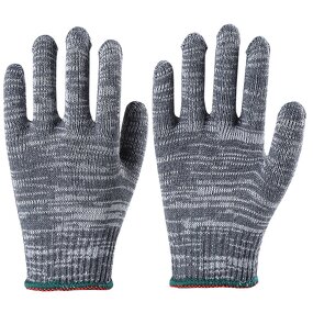 Safety Gloves Manufacturer - Factory Hot Sale Colored Cotton Knitted Grey for General Work