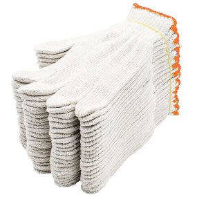 Work Safety Gloves Manufacturer - High Quality Washable Bleached White Knitted Cotton
