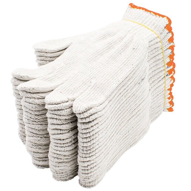 Work Safety Gloves Manufacturer - High Quality Washable Bleached White Knitted Cotton