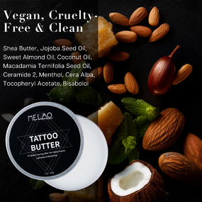 Tattoo Aftercare Balm Manufacturer - MELAO Herbal Private Label Keeps Fresh Ink Nourished