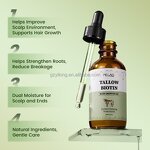 Hair Growth Oil Manufacturer - HALAL Organic Volumizing Nourishing Biotin Beef Tallow