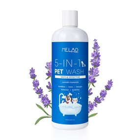 Pet Cleaning Shampoo Manufacturer - OEM/ODM MELAO 5-in-1 Calming with Lavender Chamomile