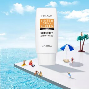 Tinted Sunscreen Manufacturer - Custom Private Label SPF 50 Cream Whitening Moisturizing