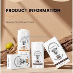 Deodorant Stick Manufacturer - Eco Friendly HALAL Tallow 48h Long Lasting Odor Control