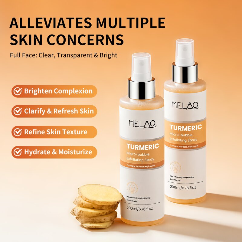 Face Serum Manufacturer - ODM Turmeric & Kojic Acid Clarifying with Micro-bubble Spray