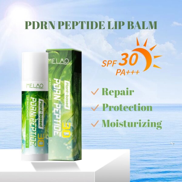 Lip Balm Manufacturer - Customized Vegan PDRN Peptide SPF 30 Hydrating & Sunburn Prevention