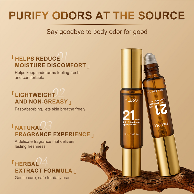 Deodorant Stick Manufacturer - ODM Double End Spray & Roll-On Underarm Whitening 21 Days