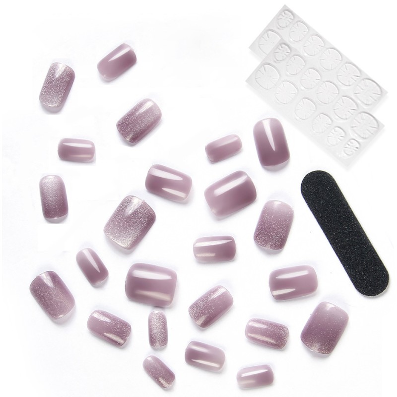 Cat's Eye False Nails Factory - Short Square Press-on Style