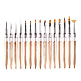 Acrylic Nail Brush Manufacturer - Kolinsky Gold Metal Handle