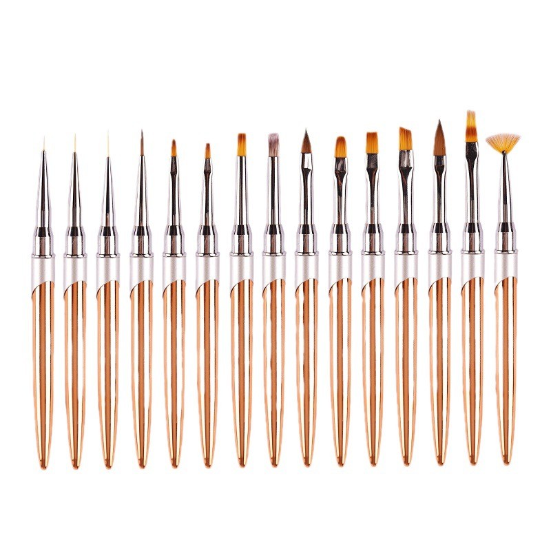 Acrylic Nail Brush Manufacturer - Kolinsky Gold Metal Handle