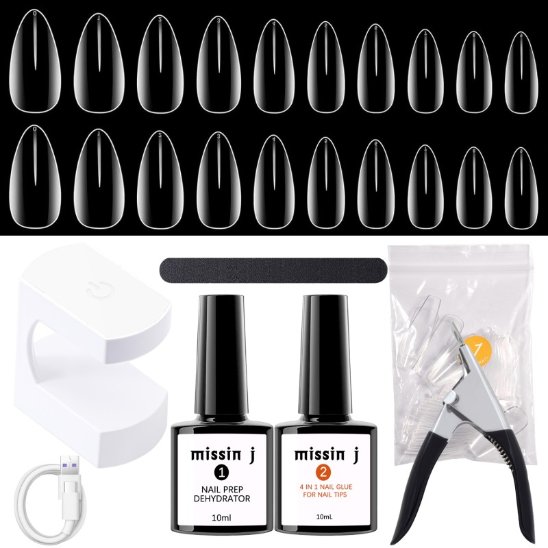 Portable LED Nail Lamp Supplier - 4-in-1 Glue Prep Set OEM