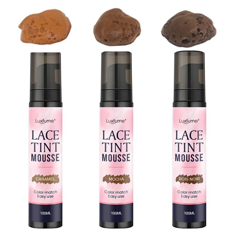 Lace Tint Mousse Manufacturer - Bond Tinted Foaming Perfect Matching Skin Tone Medium Brown