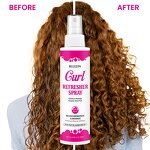 Curl Refresher Spray Manufacturer - Enhance Natural Curl Pattern Add Bounce Smooth Frizz