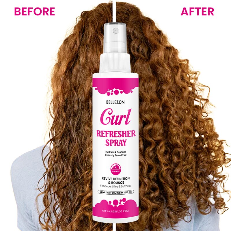 Curl Refresher Spray Manufacturer - Enhance Natural Curl Pattern Add Bounce Smooth Frizz